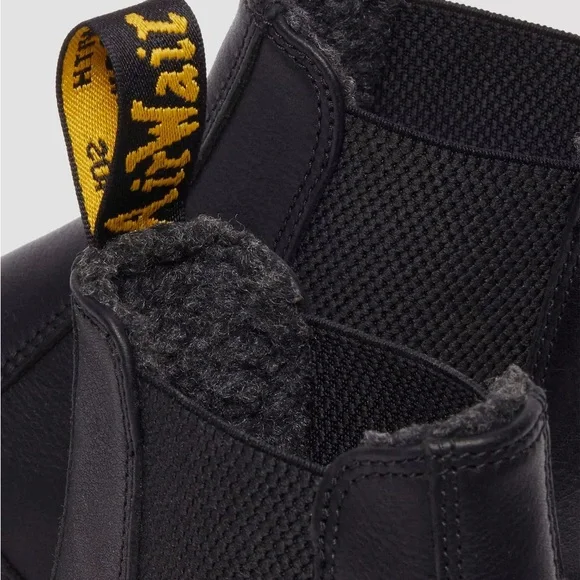 MDr. Martens 2976 GRIZZLY FLEECE LINED CHELSEA BOOTS. M 7/W 8. NEW - Picture 5 of 9